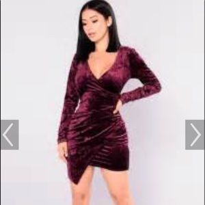 Fashion nova plum dress